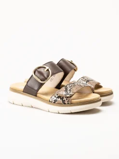 Remonte - Bruna sandaler i skinn