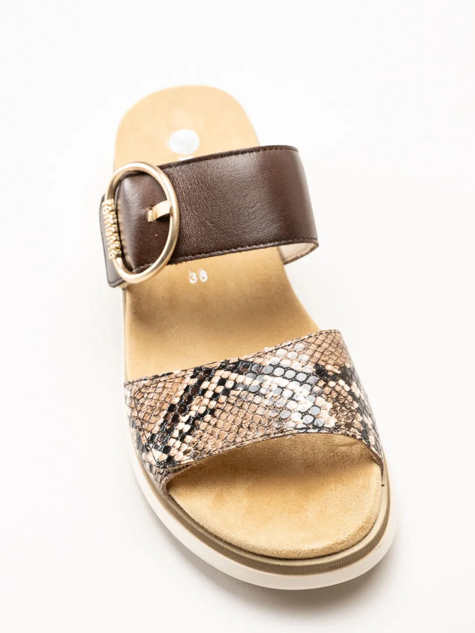 Remonte - Bruna sandaler i skinn