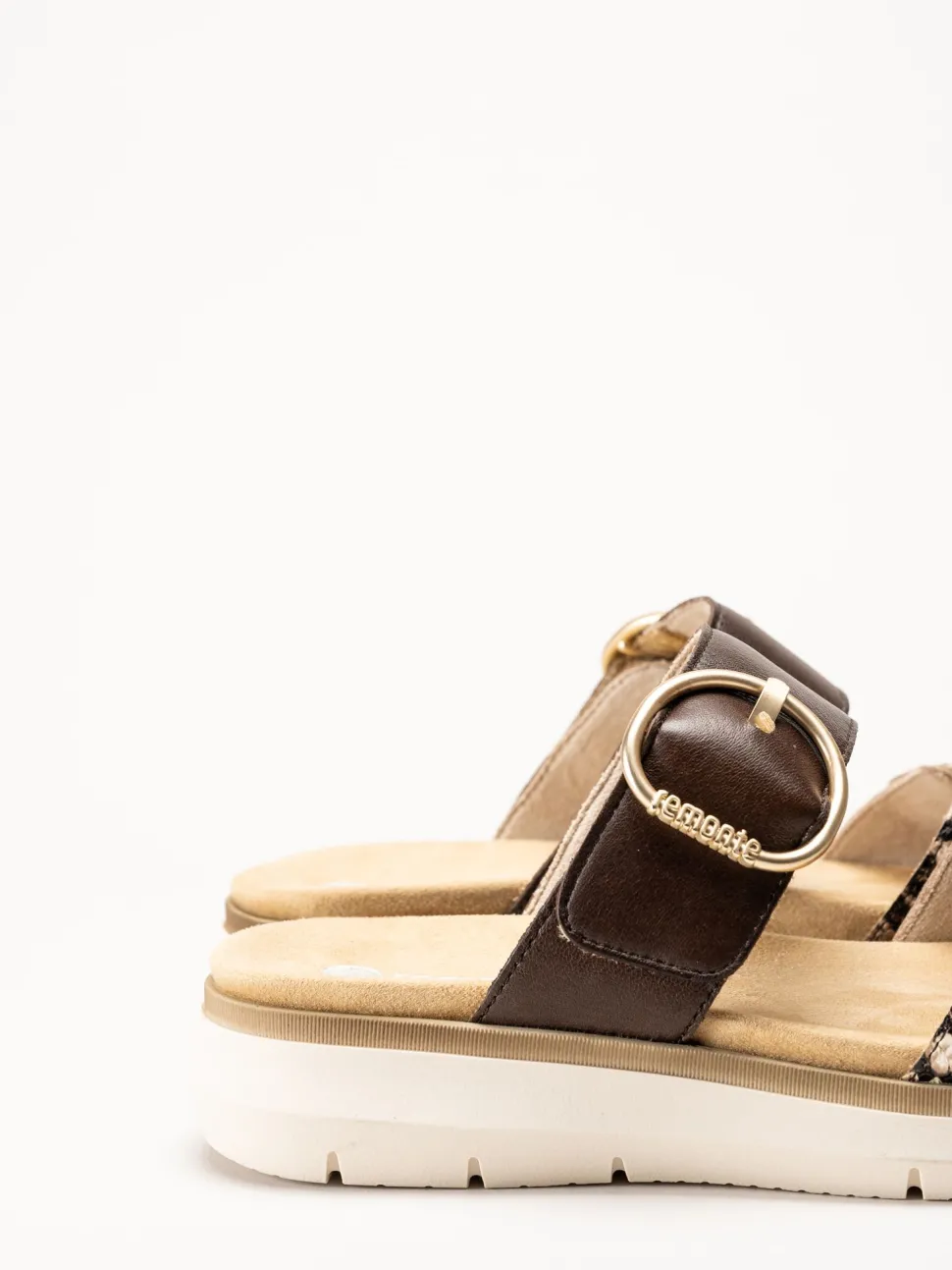 Remonte - Bruna sandaler i skinn