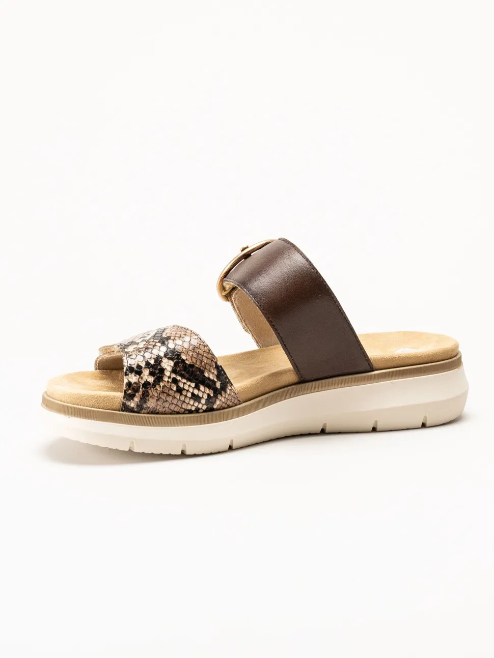 Remonte - Bruna sandaler i skinn