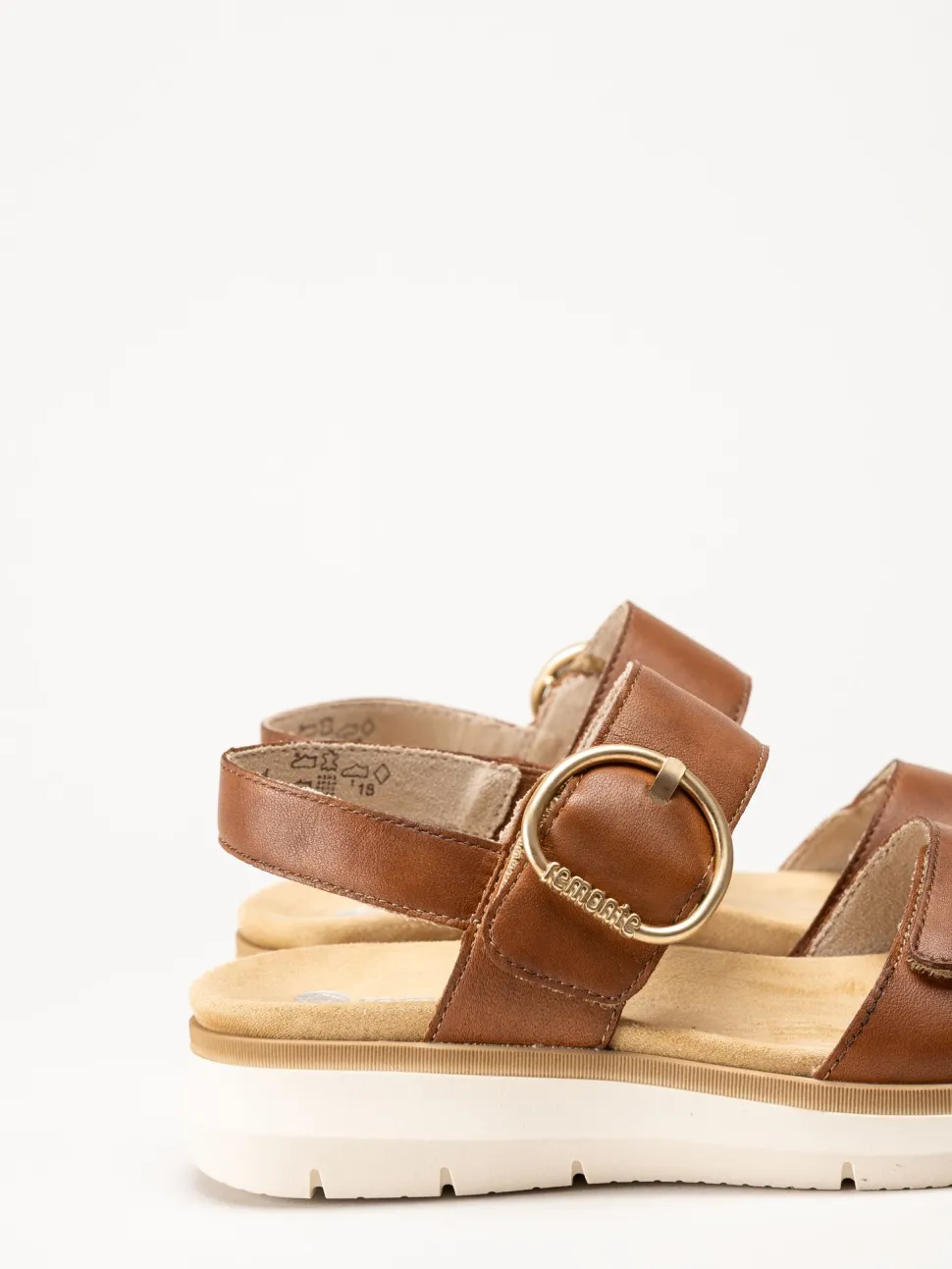 Remonte - Bruna sandaler i skinn