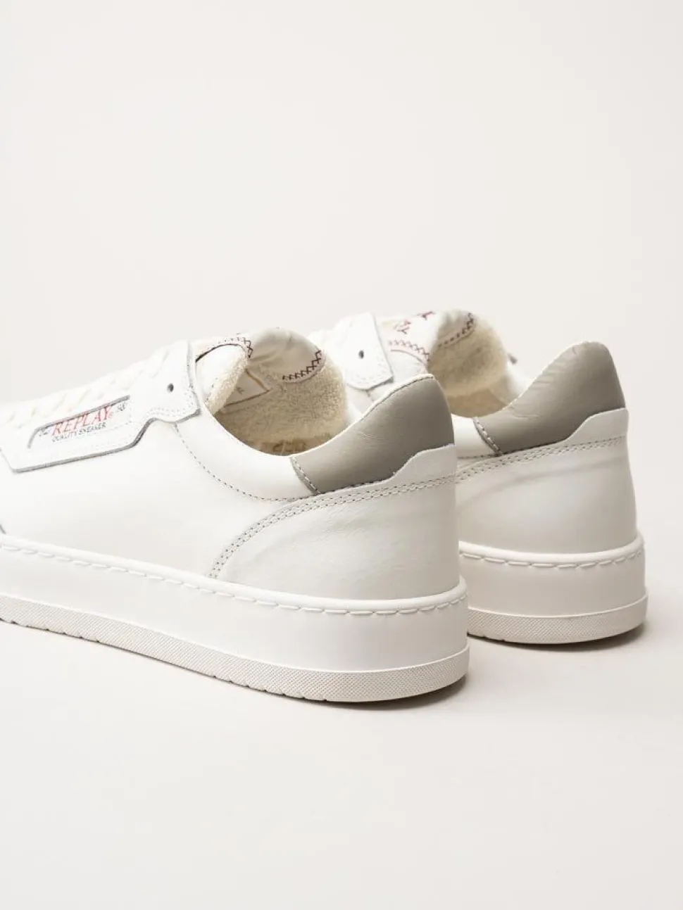 Replay - Reloud Unify Sneaker - Off white sneakers i skinn