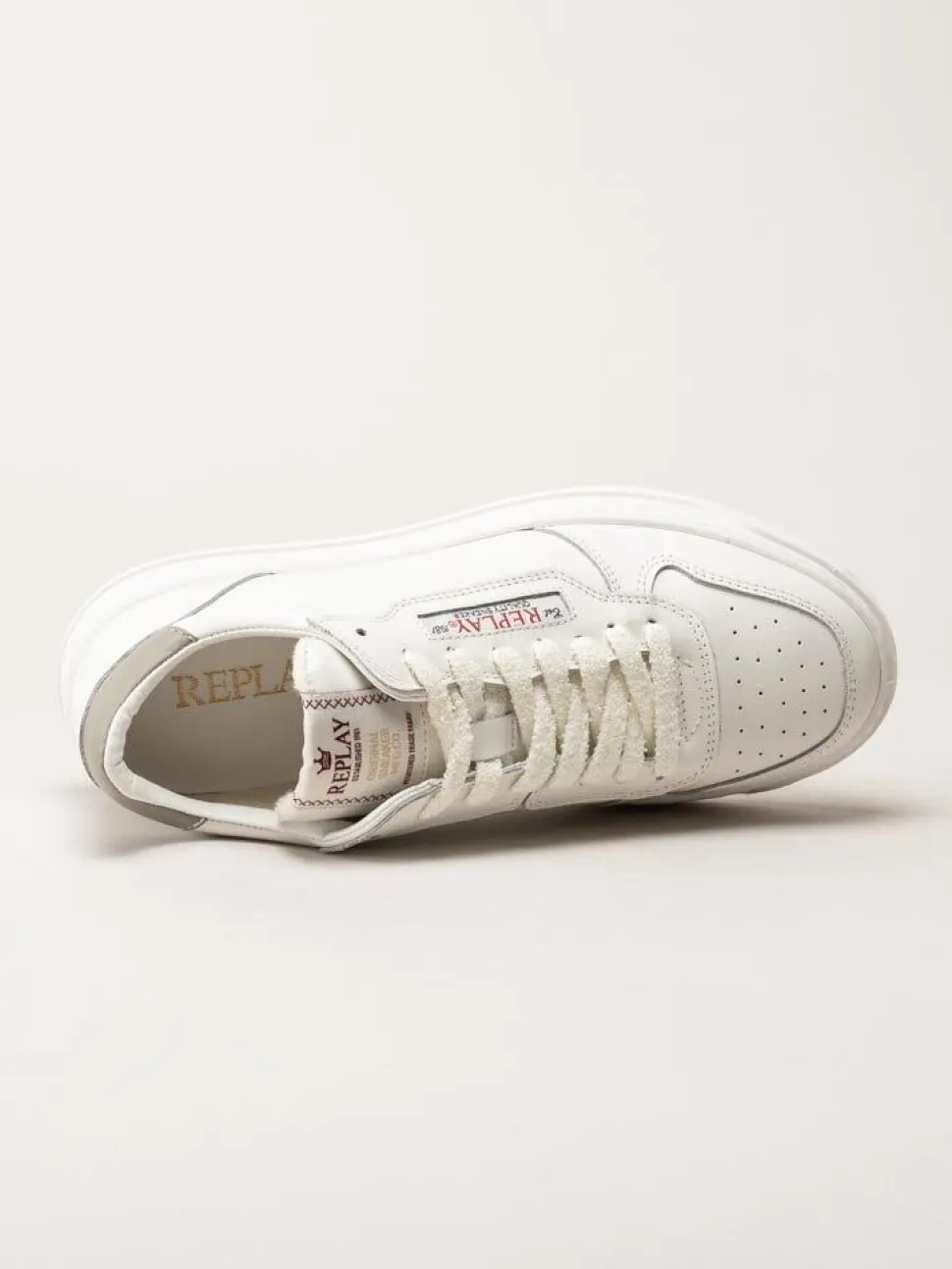 Replay - Reloud Unify Sneaker - Off white sneakers i skinn