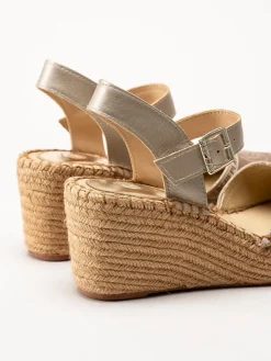 Replay - Susan RBJ2 - Platinfärgade kilklackade espadrillos