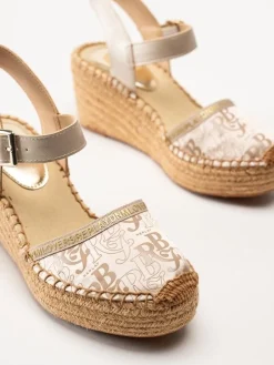 Replay - Susan RBJ2 - Platinfärgade kilklackade espadrillos