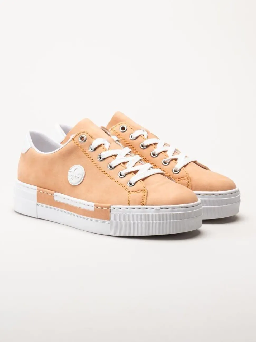Rieker - Aprikosfärgade sneakers