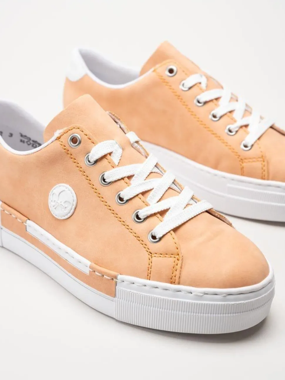 Rieker - Aprikosfärgade sneakers
