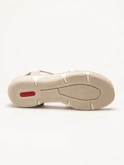 Rieker - Beige dekorerad sandal