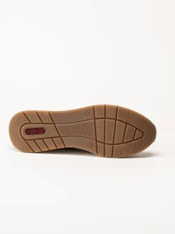 Rieker - Beige loafers i mocka
