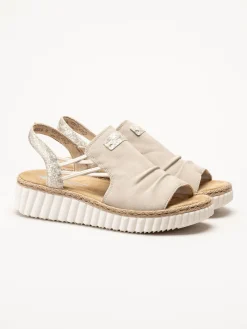 Rieker - Beige sandaler