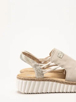 Rieker - Beige sandaler