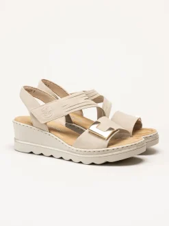 Rieker - Beige sandaletter