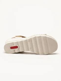 Rieker - Beige sandaletter