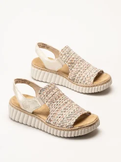 Rieker - Beige sandaletter