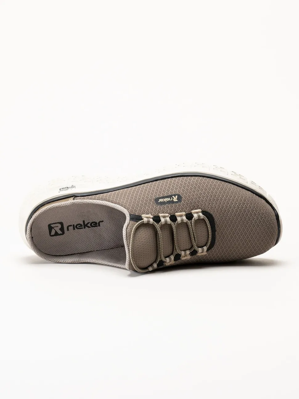 Rieker - Beige slip in sandal