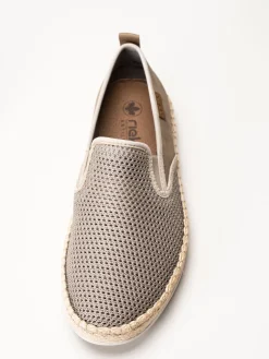 Rieker - Beige slip on sko