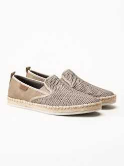 Rieker - Beige slip on sko