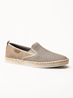 Rieker - Beige slip on sko