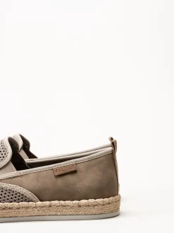 Rieker - Beige slip on sko