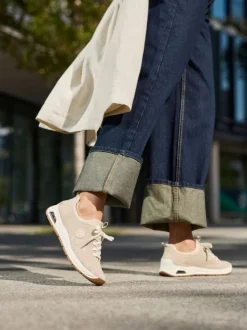 Rieker - Beige slip on skor