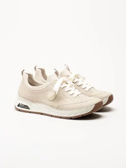 Rieker - Beige slip on skor
