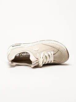 Rieker - Beige slip on skor
