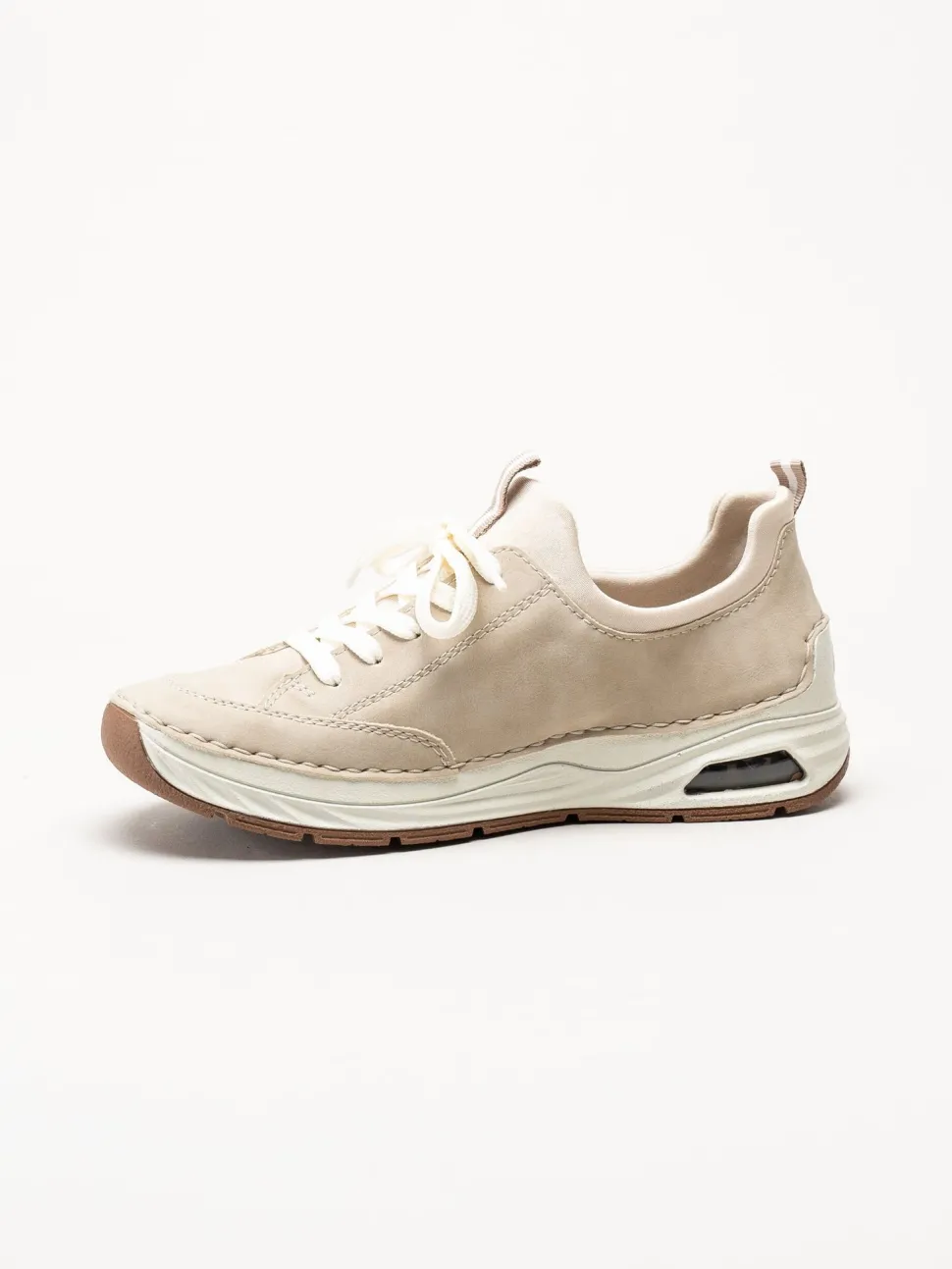 Rieker - Beige slip on skor