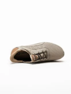 Rieker - Beige slip on sneakers
