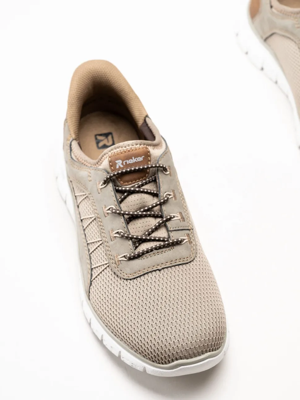 Rieker - Beige slip on sneakers