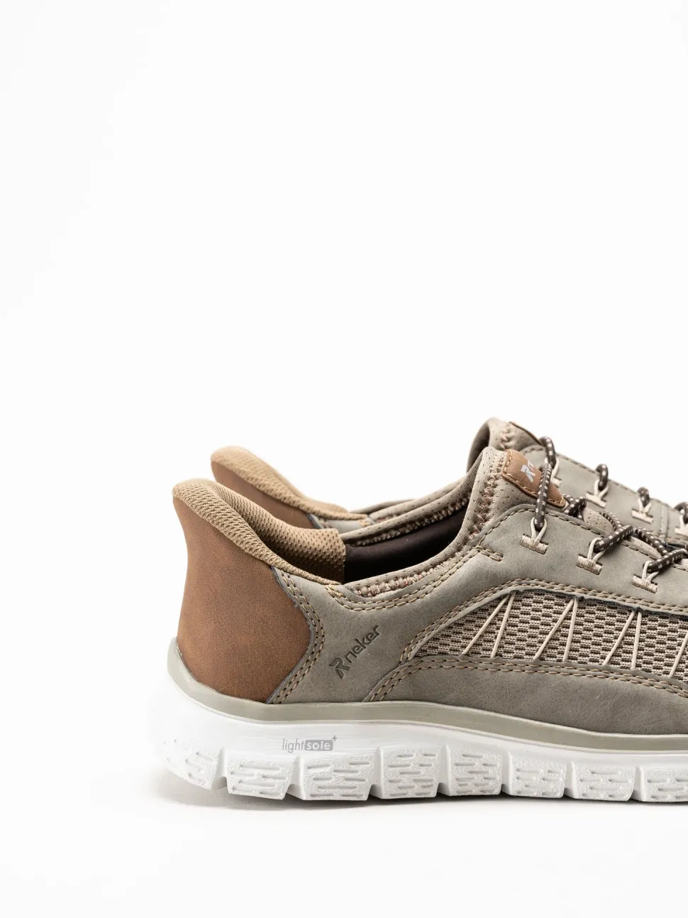 Rieker - Beige slip on sneakers