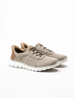 Rieker - Beige slip on sneakers