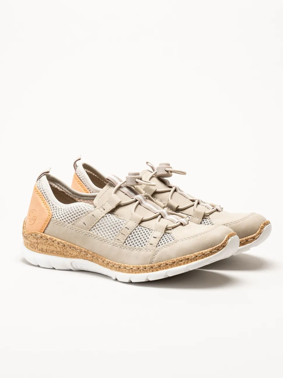 Rieker - Beige slip on sneakers