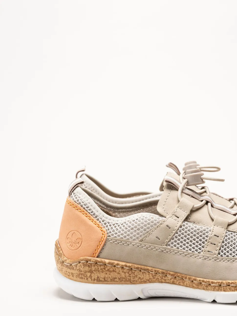 Rieker - Beige slip on sneakers