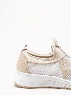 Rieker - Beige slip on sneakers