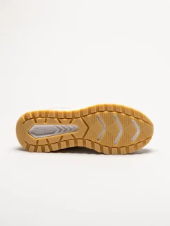 Rieker - Beige sneakers i mocka och mesh