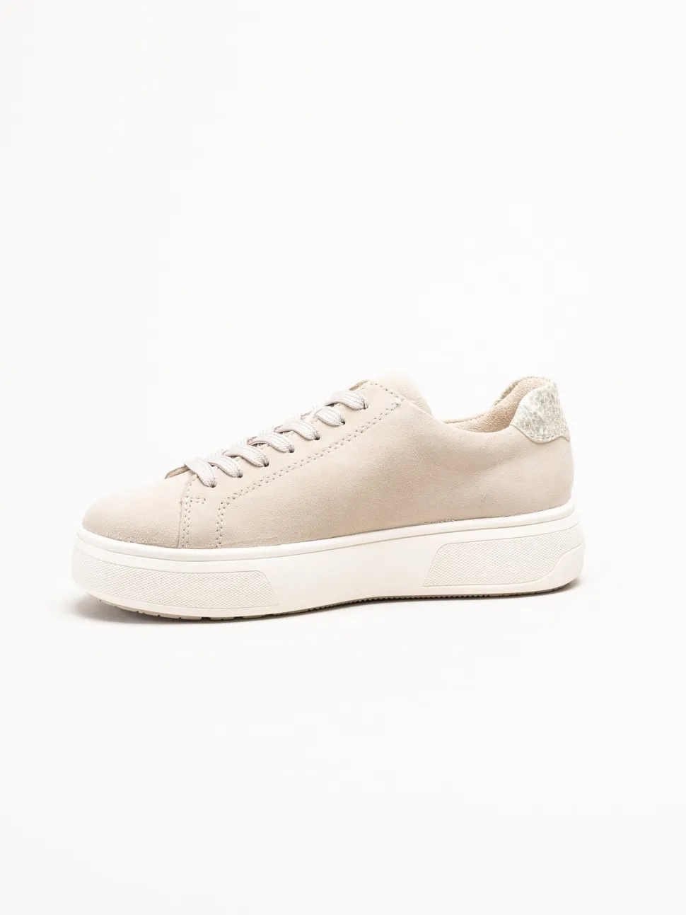 Rieker - Beige sneakers i nubuck