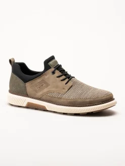 Rieker - Beige sneakers i textil