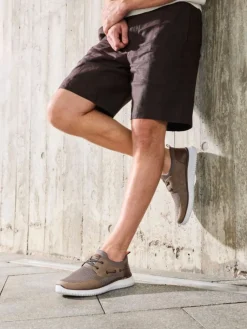 Rieker - Beige sneakers i textil
