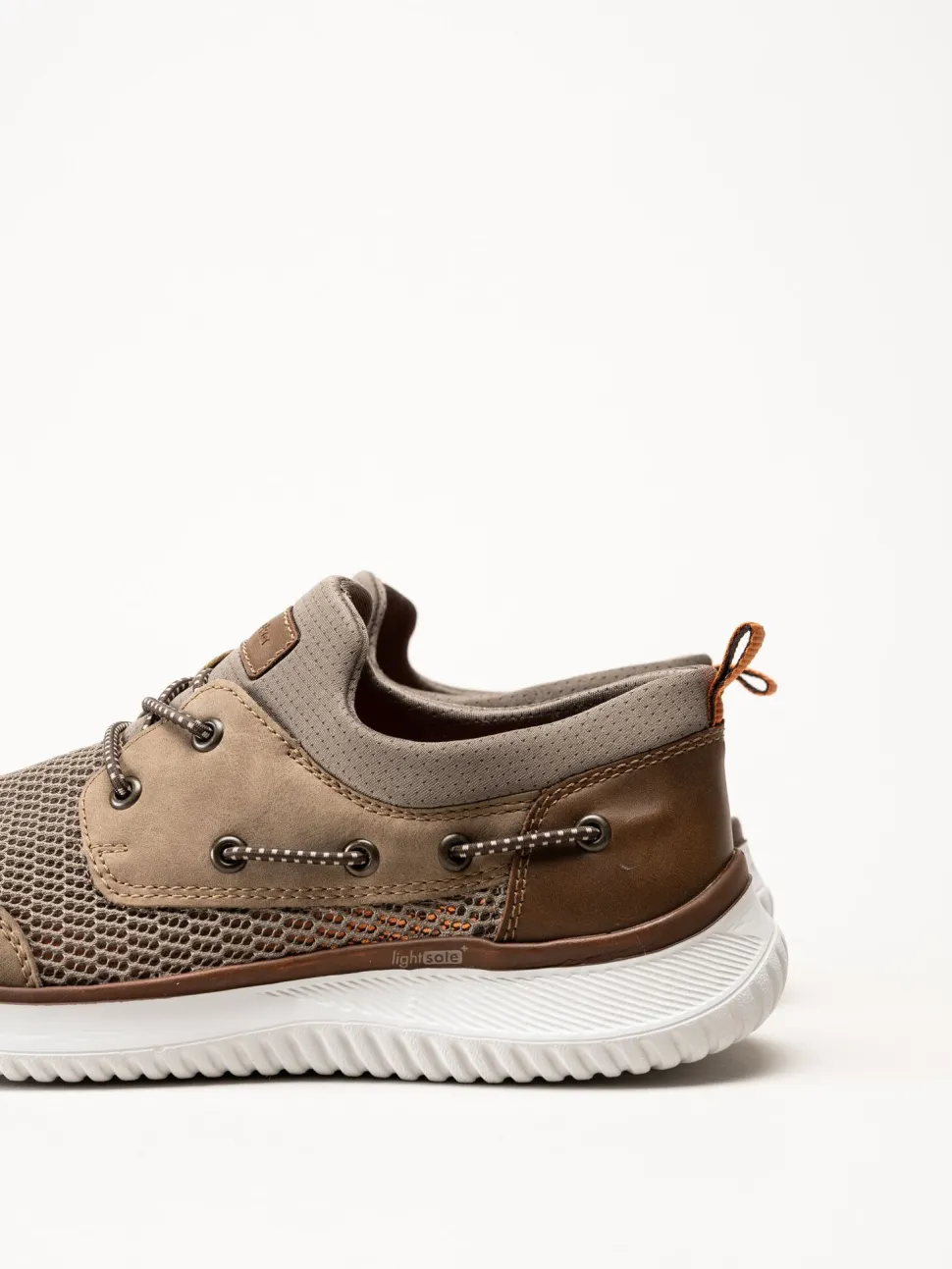 Rieker - Beige sneakers i textil