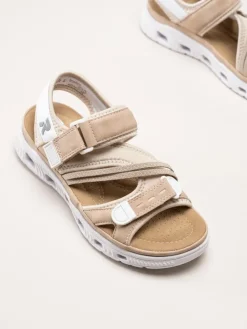 Rieker - Beige sportiga sandaler