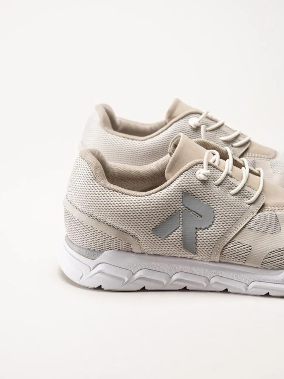 Rieker - Beige sportskor i textil