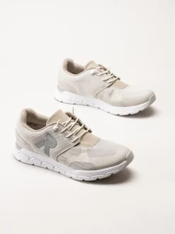 Rieker - Beige sportskor i textil