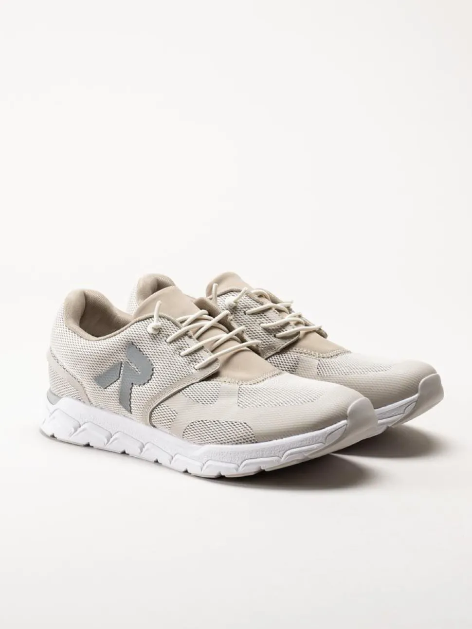 Rieker - Beige sportskor i textil