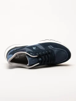 Rieker - Blå retrosneaker i mesh