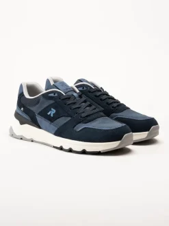 Rieker - Blå retrosneaker i mesh