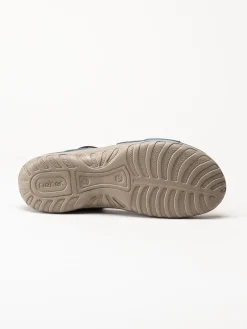 Rieker - Blå sandaler med resårremmar