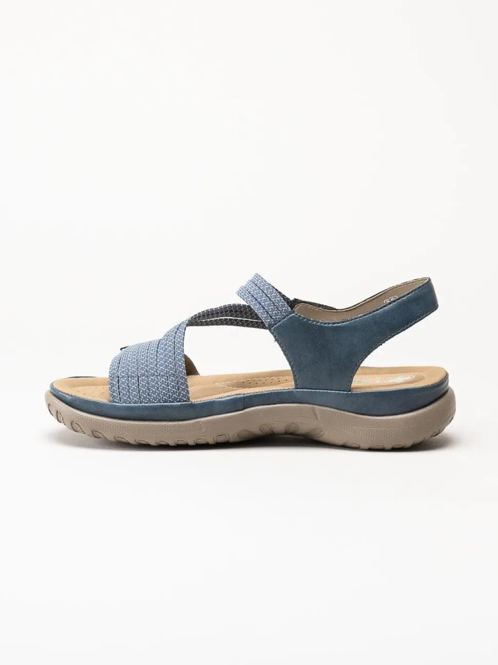 Rieker - Blå sandaler med resårremmar