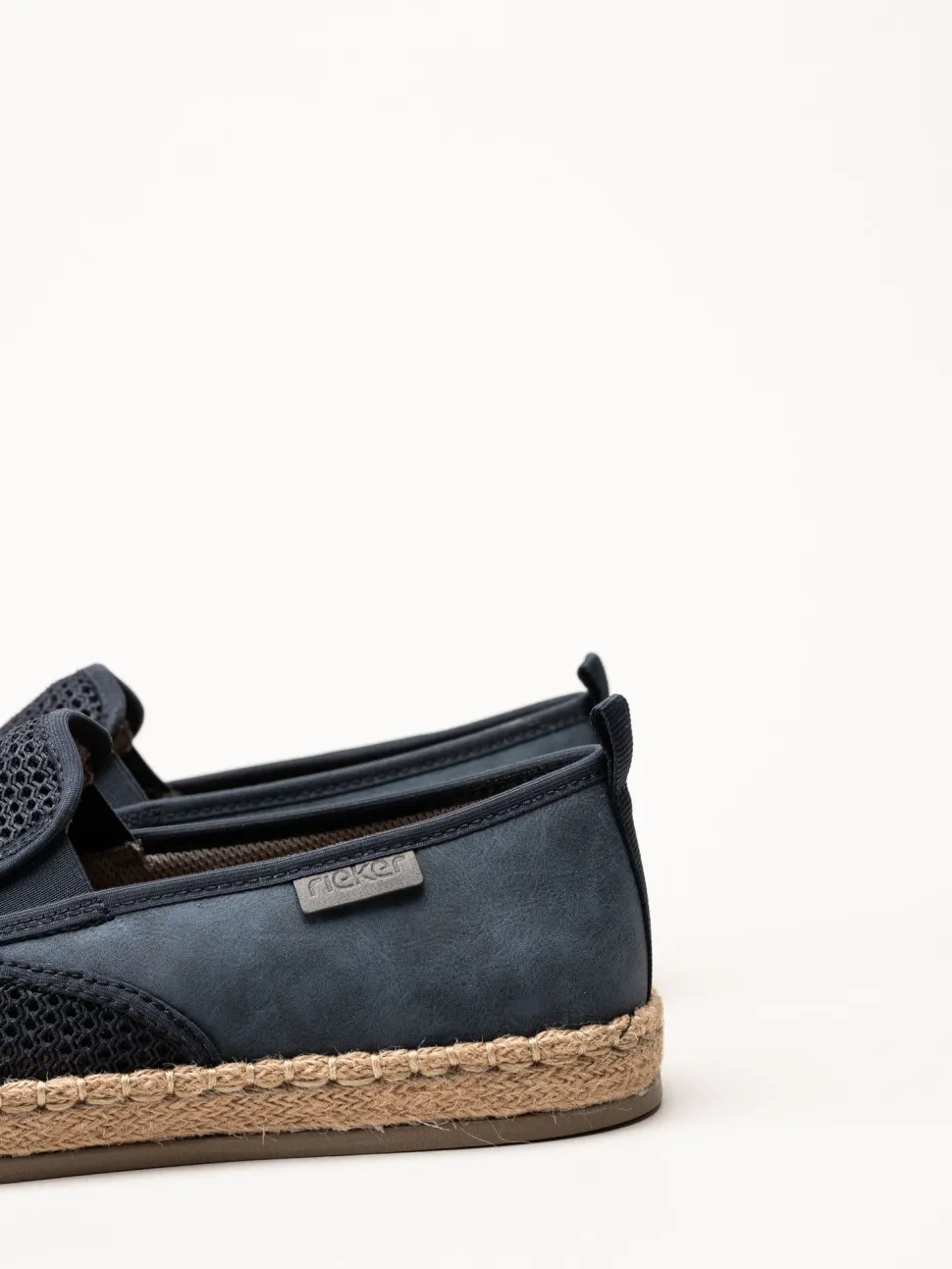 Rieker - Blå slip on skor