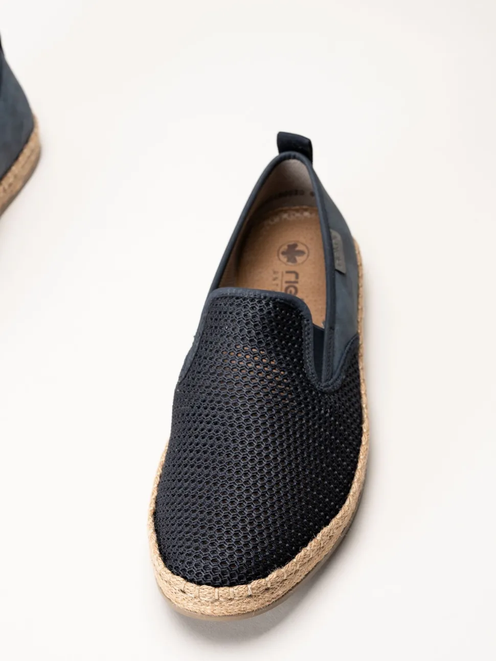 Rieker - Blå slip on skor