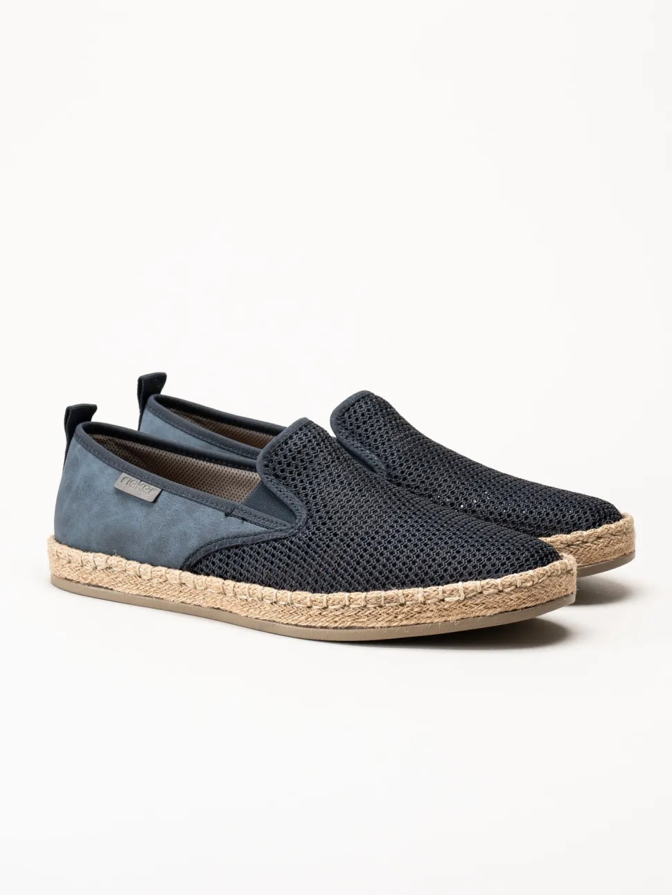 Rieker - Blå slip on skor